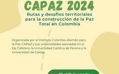 Estudiantes seleccionados para participar en la Escuela de Verano CAPAZ 2024 en el Eje Cafetero
